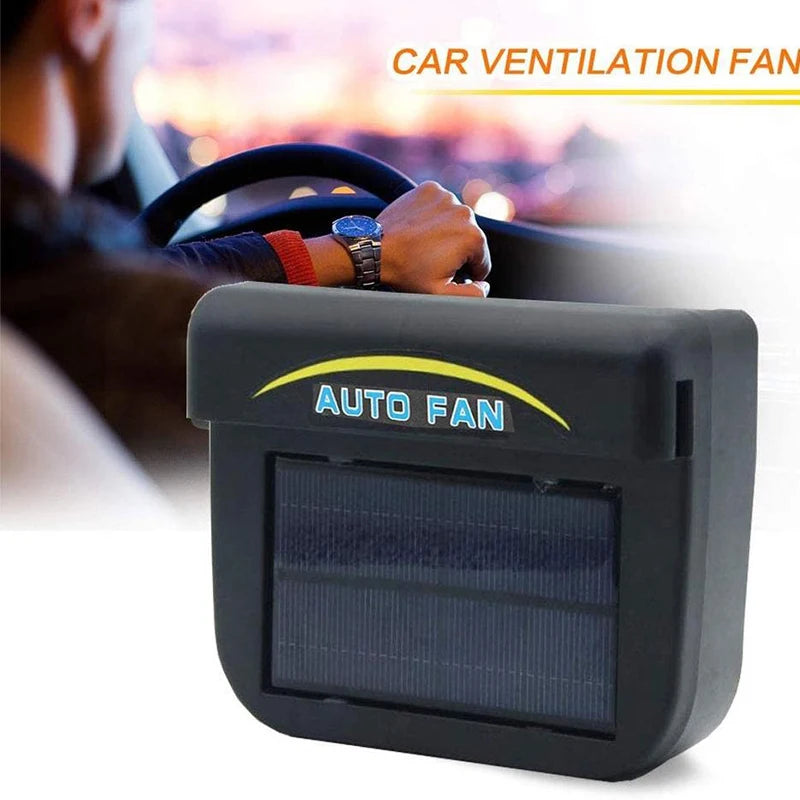 Auto Solar Powered Fan Portable Window Windshield Cooler Energy Saving Clean Air Exhaust Cooling Fan Window Ventilador Fan Acc